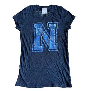 PINK by Victoria’s Secret Women's United States Navy Sequin T-Shirt Size Medium